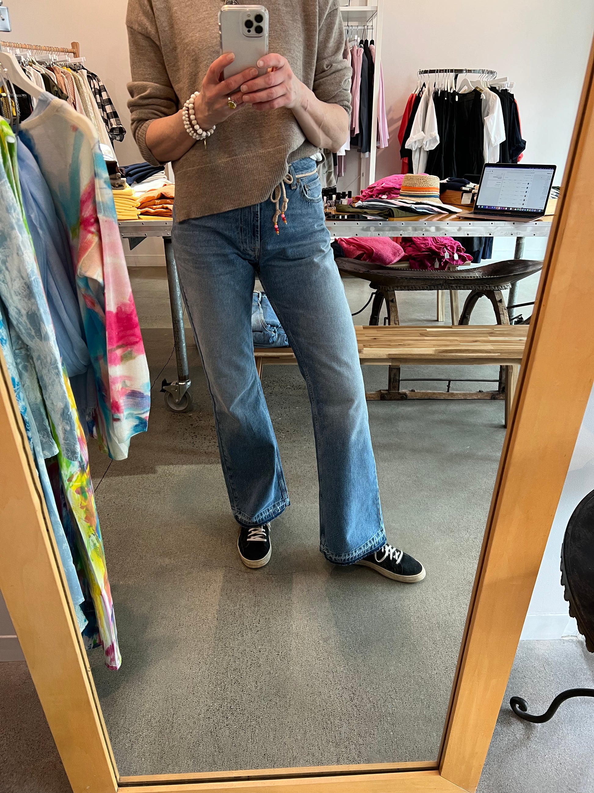 landing hostess Take away Roy Rogers - Belted Khloe Jeans in Blue – Nido Seattle