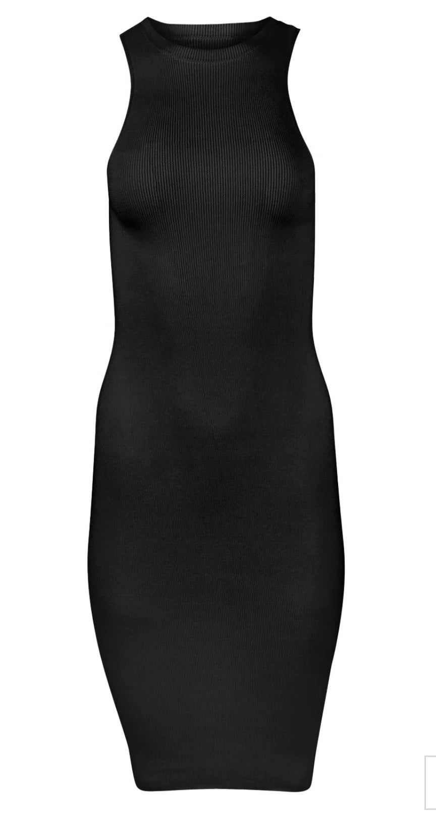 Sskein - Knit Tank Dress in Sand/Black
