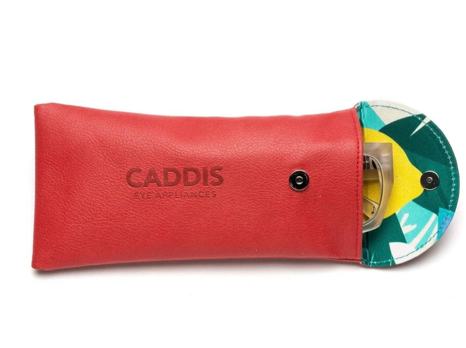 Caddis- Pulverized Apple Glasses Pouch in Red